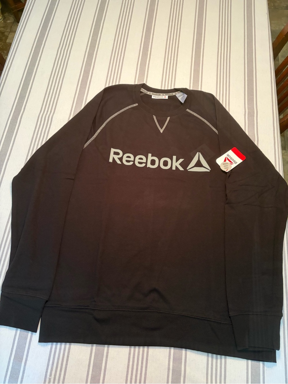Reebok Men’s Black Logo Sweatshirt
